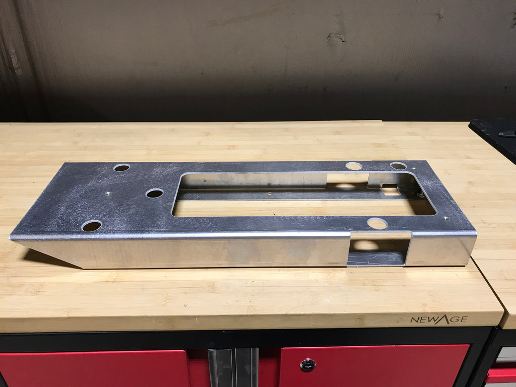 Center console with mounting floor bracket for Broncos